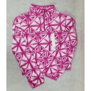 So Brand Sweatshirt Girls Size Large (10/12) Pullover 1/4 Zip Jacket Pink NWT